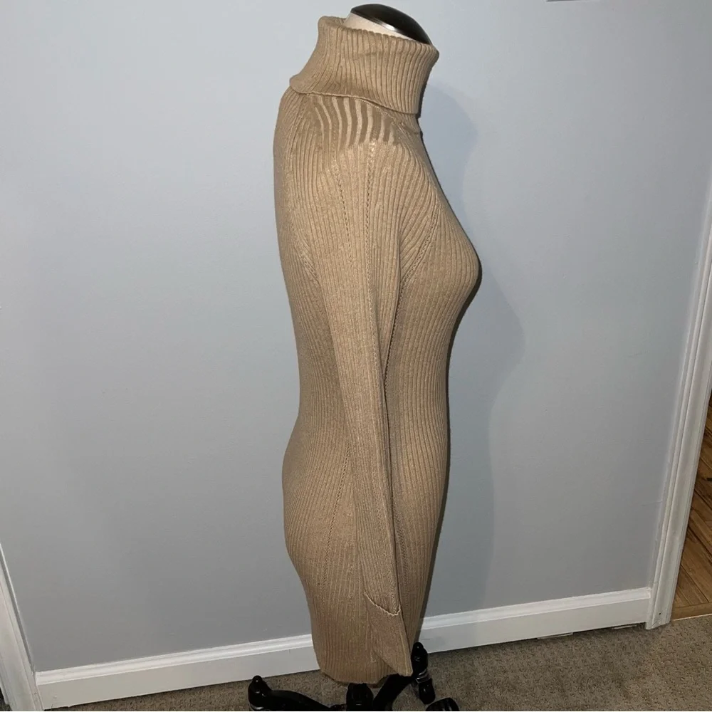 NWT White House Black Market WHBM Long Sleeve Turtleneck Pointelle Tunic XS